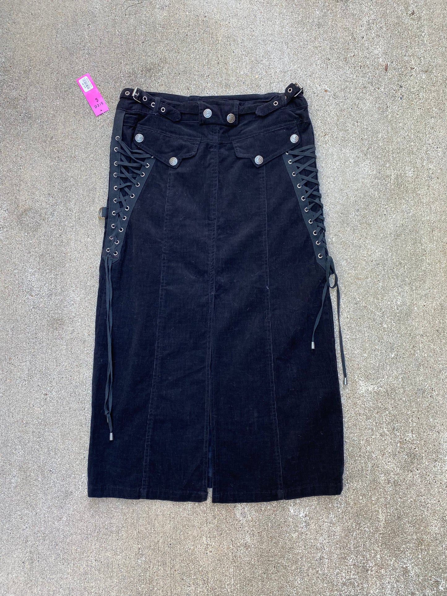 Lace up midi