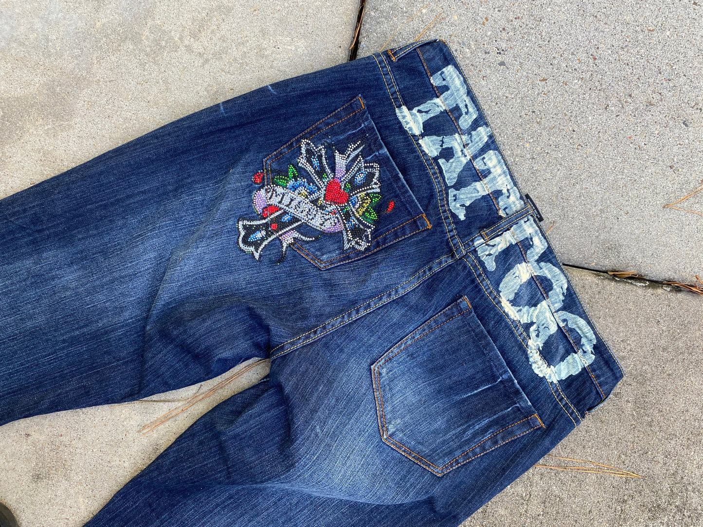 Ed hardy tattoo jeans