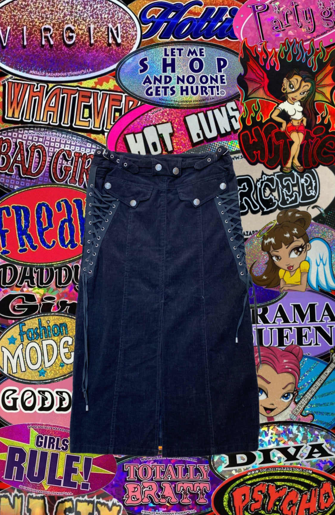 Lace up midi