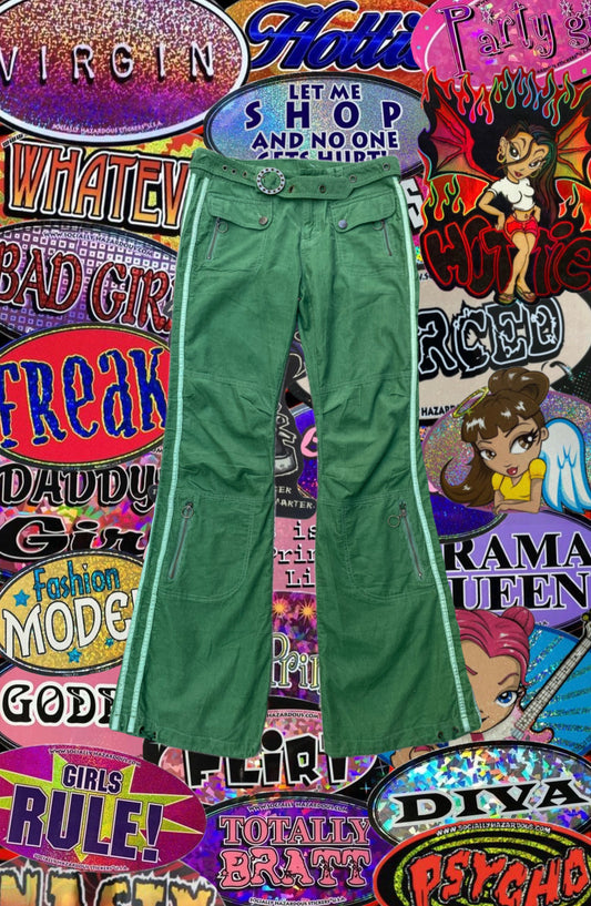 Green Y2K pants