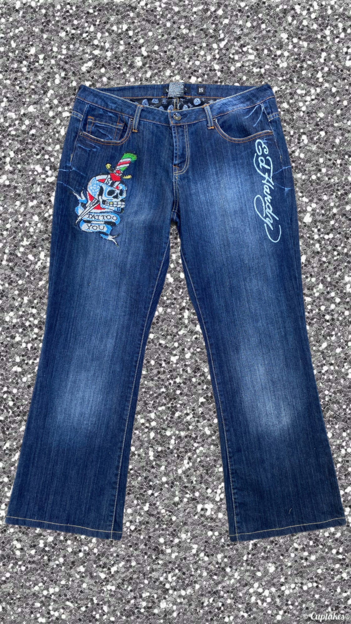 Ed hardy tattoo jeans